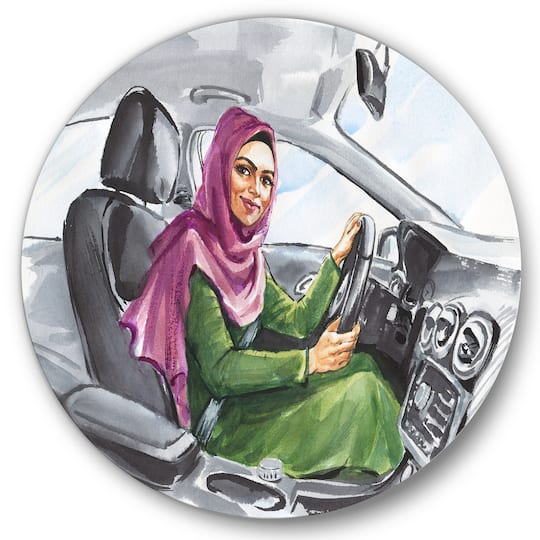 Designart - Arabian Woman Driving A Car II